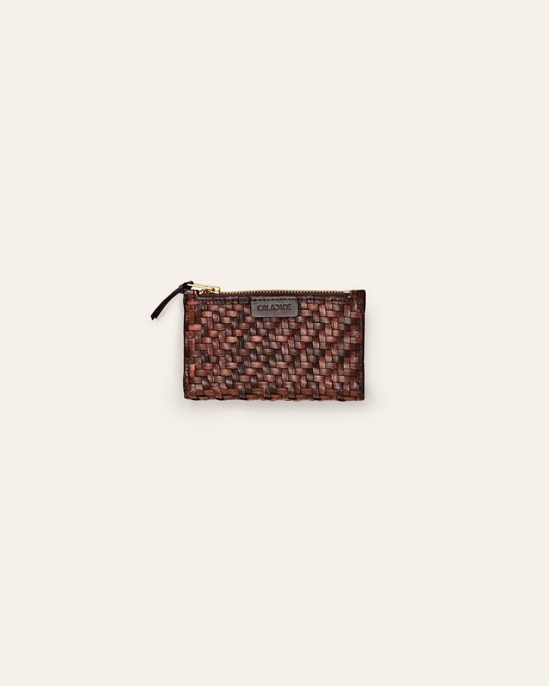 Caia Umber leather wallet