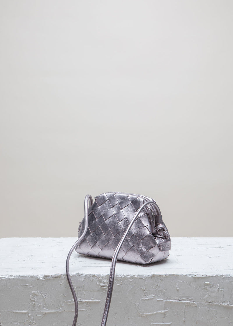 Cala Jade Aimee Rose Metallic leather clutch 2
