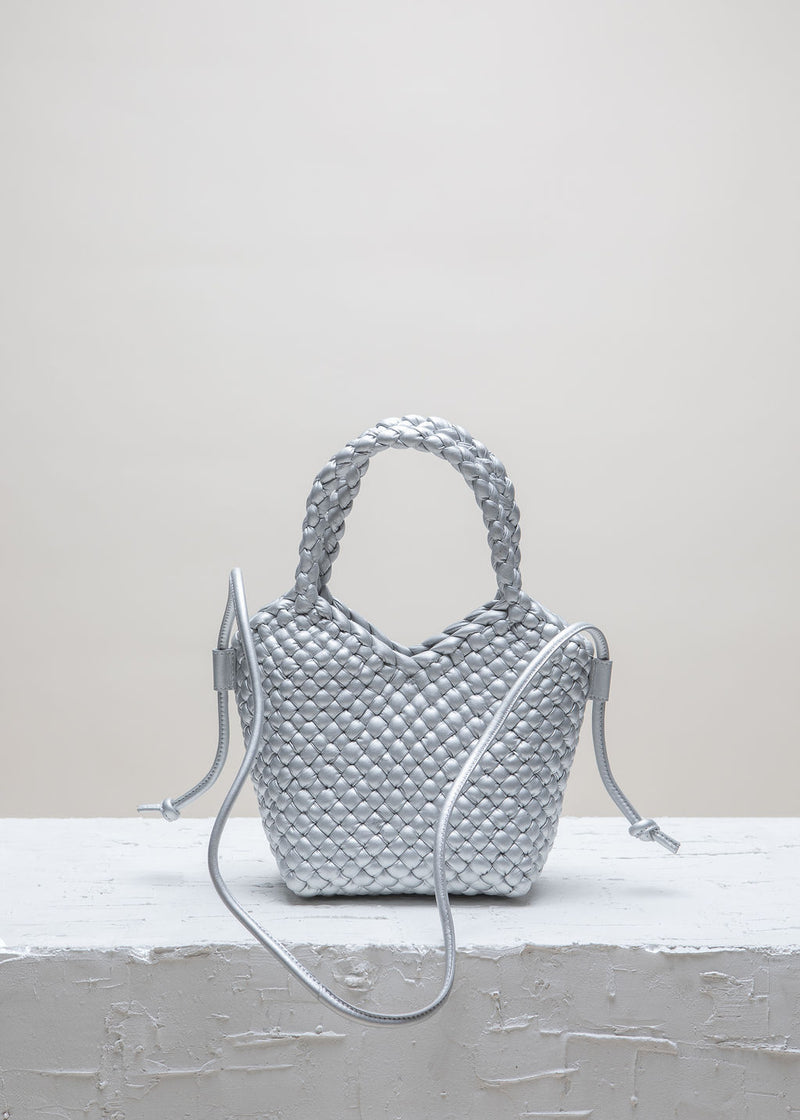 Cala Jade Maya silver leather bag 2