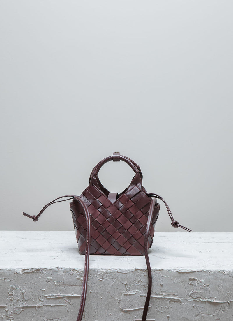 Cala Jade Misu mini burgundy leather mix 1