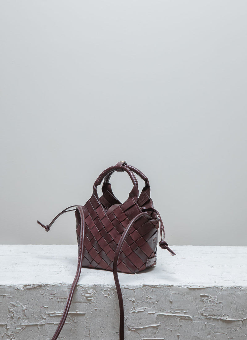 Cala Jade Misu mini burgundy leather mix 2
