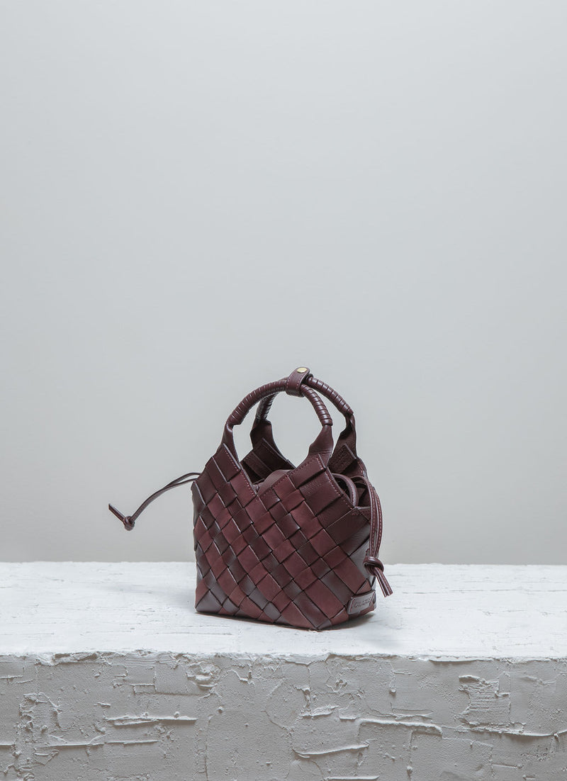 Cala Jade Misu mini burgundy leather mix 4