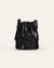 Cala Jade black leather bucket bag 1