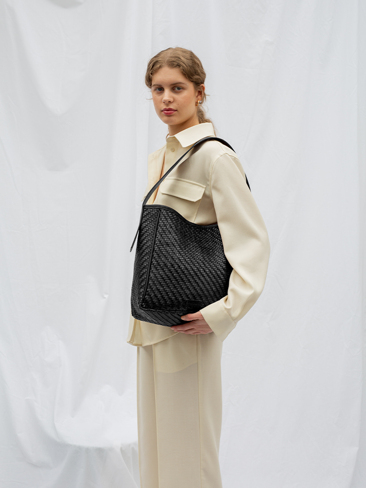 Cala Jade IWA shoulder bag on model