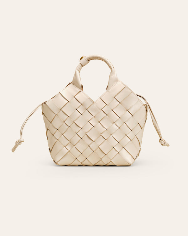 Cala Jade MISU Birch white leather bag 1