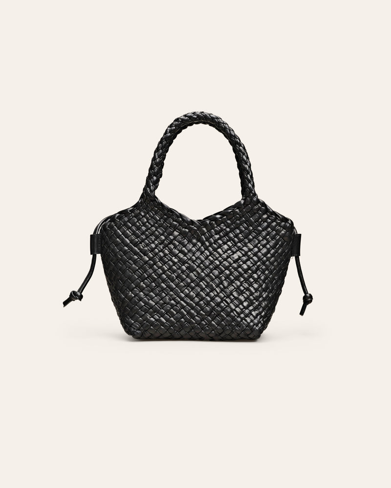 Cala Jade Maya Black leather shoulder bag 1