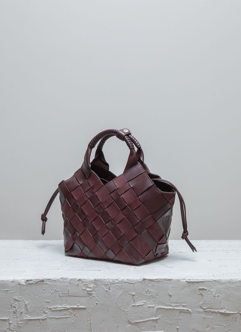 Misu Burgundy Mix leather bag 3