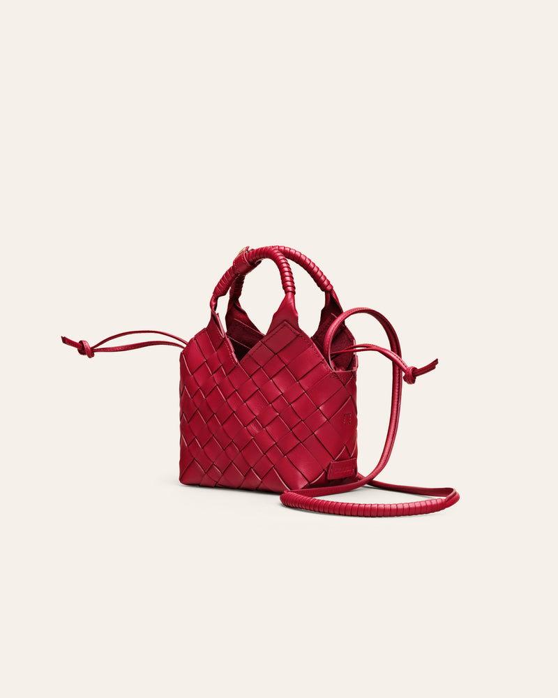 Cala Jade Rasberry red Misu Mini cross-body bag 2