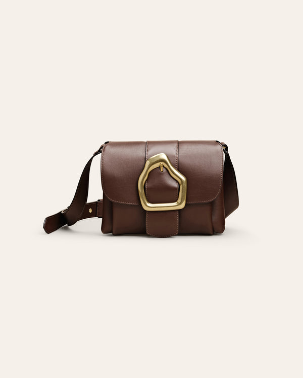 Cala Jade Nami Mini brown pecan shoulder bag 1