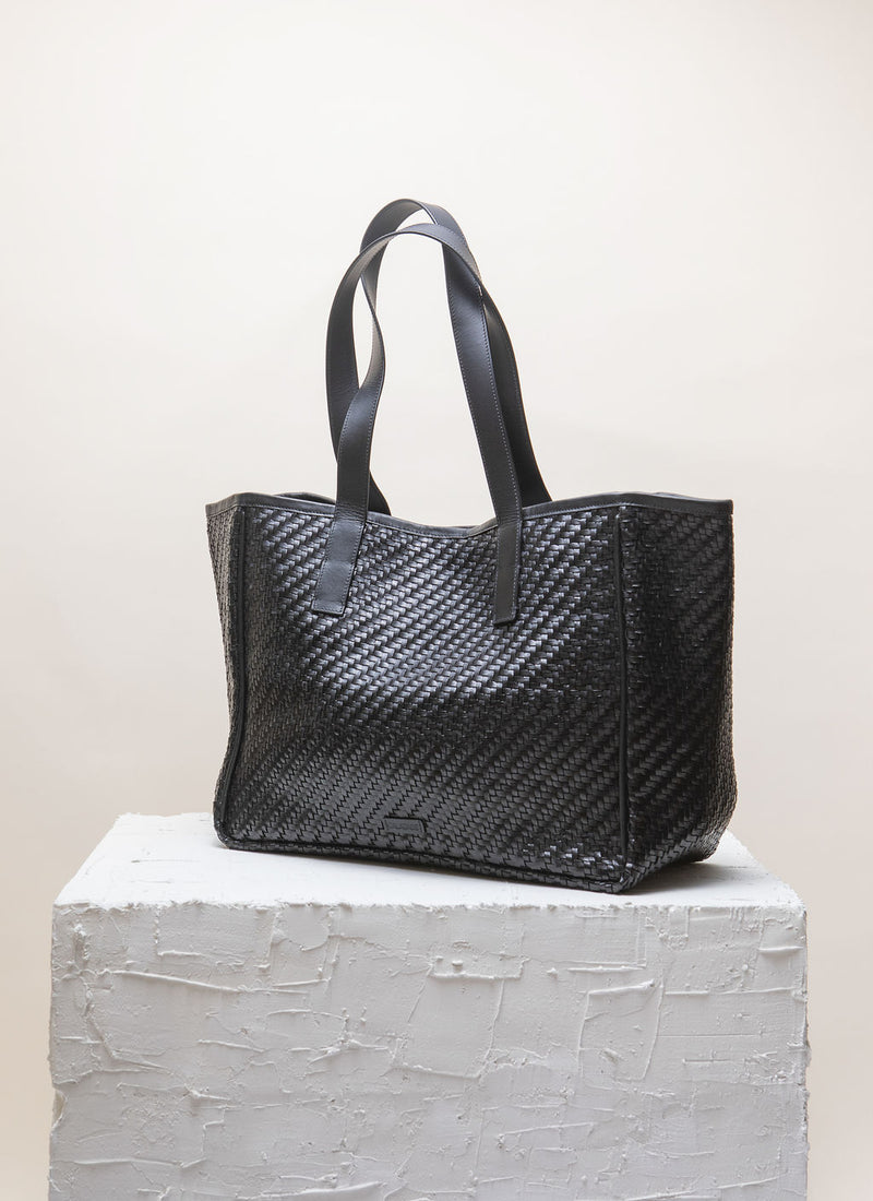 Cala Jade black shopper and tote bag