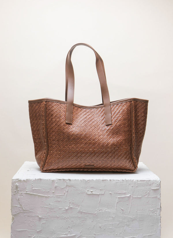 Cala Jade light brown shopper bag