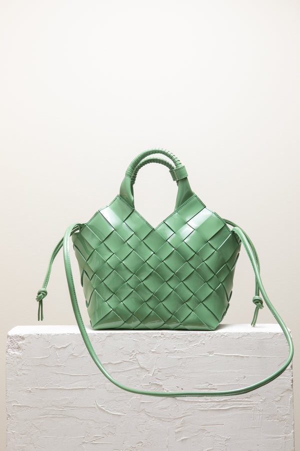 Cala Jade green leather bag