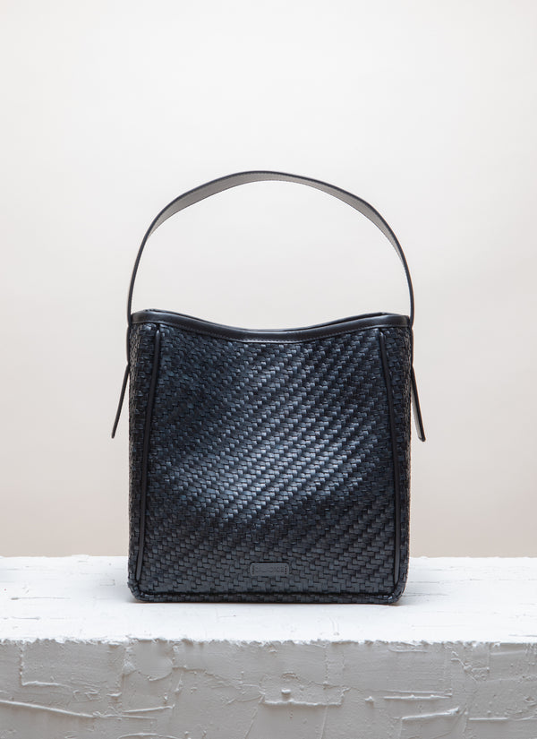 IWA Black Navy Twill Shoulder bag
