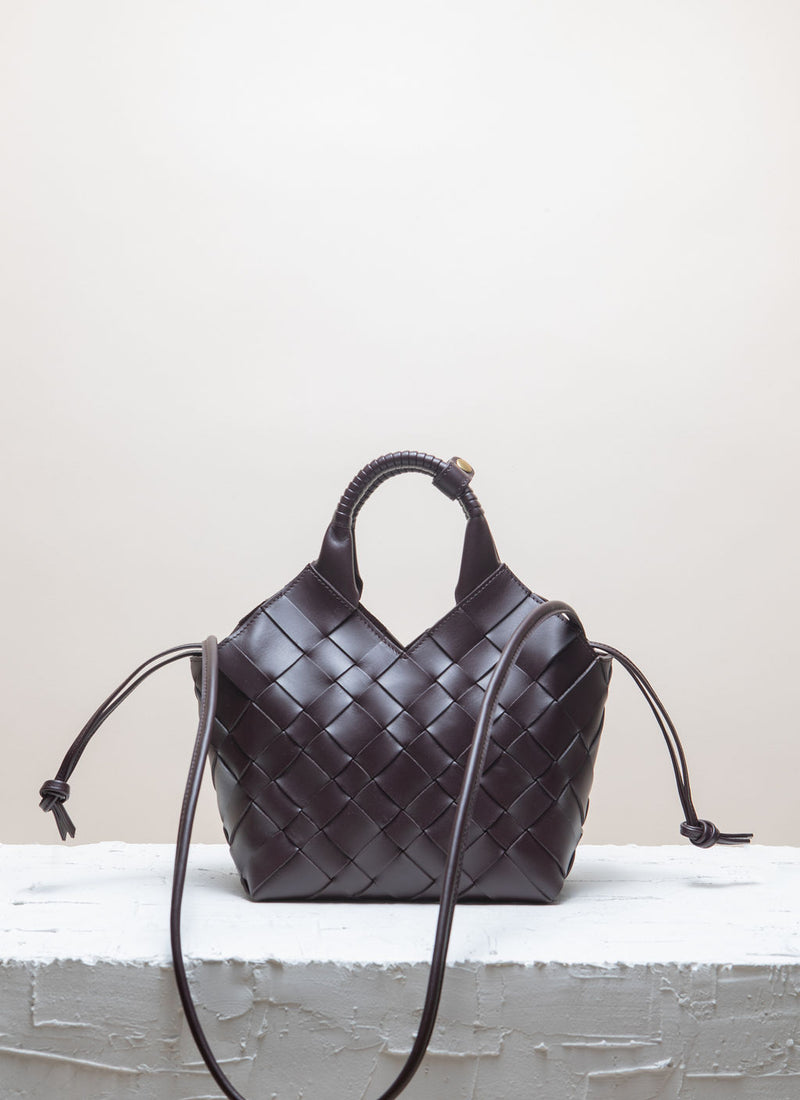 Cala Jade burgundy Misu leather bag